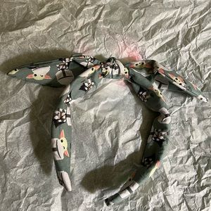 Grogu & Mando Bow Headband BNWOT